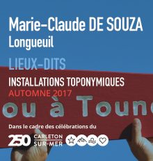 Communiqué : Deux oeuvres toponymiques permanentes pour le 250e de Carleton-sur-Mer